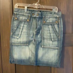 7 for mankind denim skirt